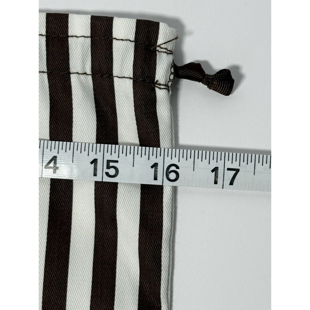 HENRI BENDEL New York Striped Logo Dust Bag Drawstring 16"x 15" EUC - Picture 5 of 6